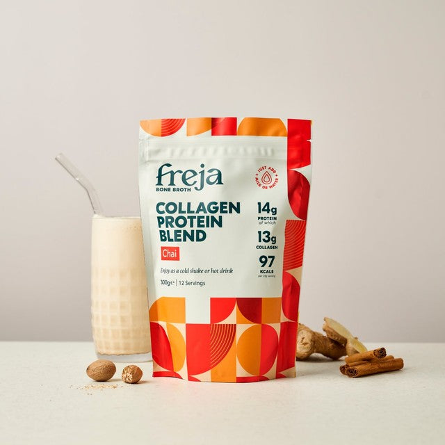 Freja Chai Collagen Protein Shake 300g, imported from the UK