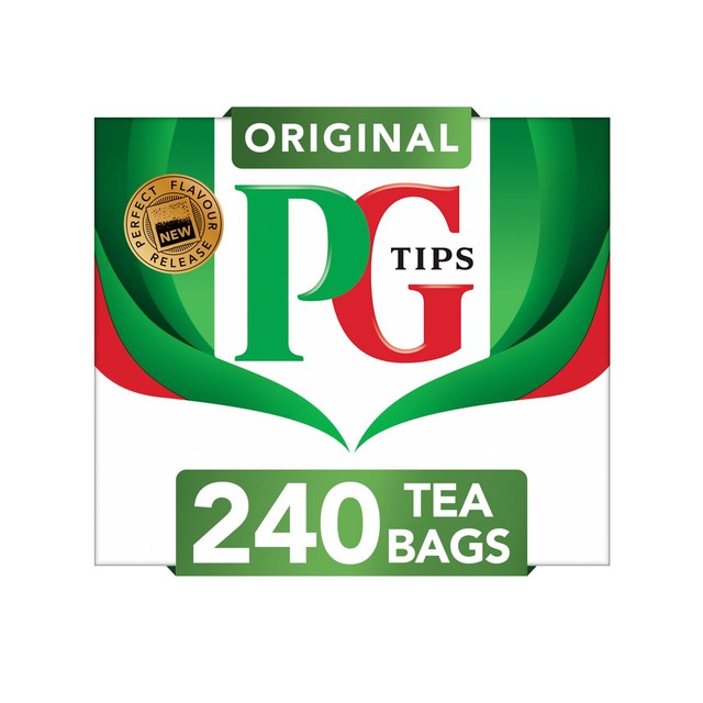 PG Tips black tea plant based biodegradable tea bags 240 per pack, imported from the UK