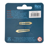 Rex London gold glitter butterfly hair clips - British product