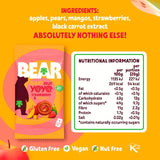 Bear Giant Fruit Yoyos strawberry and mango multipack 5 x 20g - British product