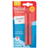 Berol Handwriting Pen Black Ink 2 Pack - British product