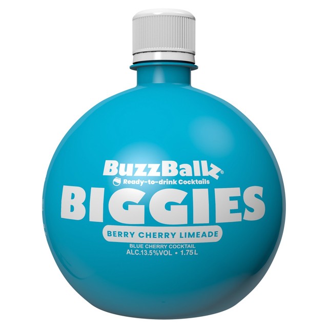 BuzzBallz Biggies Berry Cherry Limeade cocktail, UK version