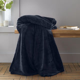 Catherine Lansfield raschel throw navy 130x170cm, UK version
