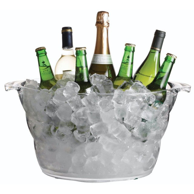 BarCraft Mix It Acrylic Oval Drinks Cooler Large - British product