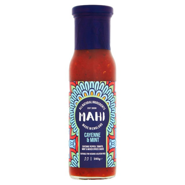 Mahi cayenne & mint sauce 280ml, imported from the UK
