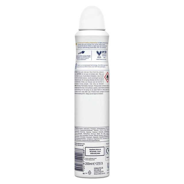 Dove Advanced Care Anti-Perspirant Deodorant Spray 200ml - British product