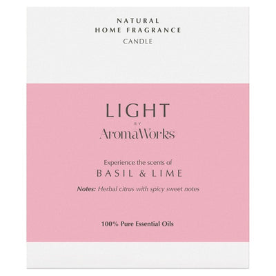 Bougie de cire de soja AromaWorks Basilic & Citron Vert Wax Lyrical M&S 30cl - Acheter en ligne sur McGrocer