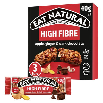 M&S Eat Natural Apple Ginger & Dark Chocolate Cereal Bars 3 x 40g- Buy online at McGrocer