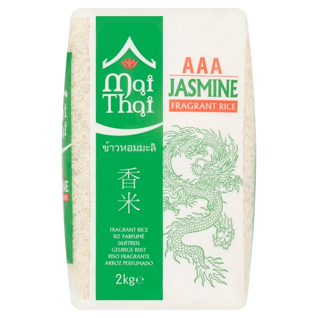 Mai Thai Jasmine Rice 2kg, imported from the UK