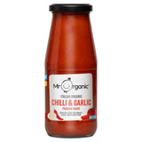 Mr Organic Chilli Garlic Passata 400g, imported from the UK