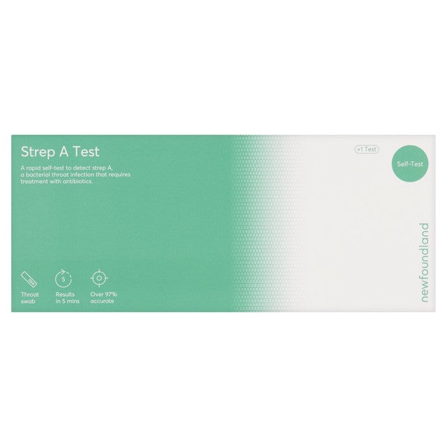 Newfoundland Strep A self-test (British brand)