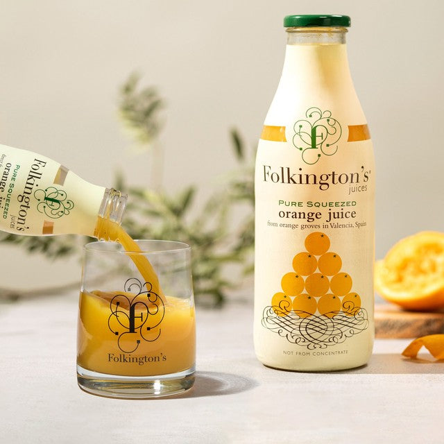 Folkington's pure squeezed orange juice 1L - British product