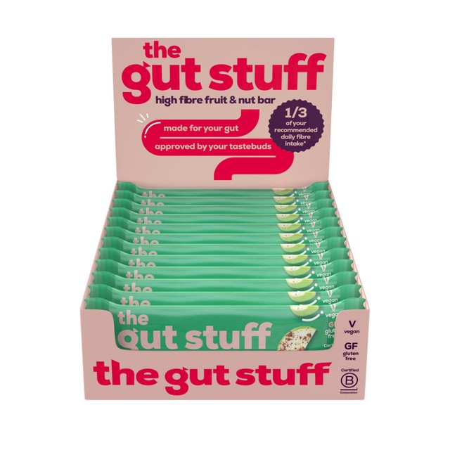The Gut Stuff Apple & Cinnamon cereal bars 420g (British brand)