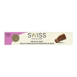 M&S Swiss fruit and nut milk chocolate bar 100g, imported from the UK