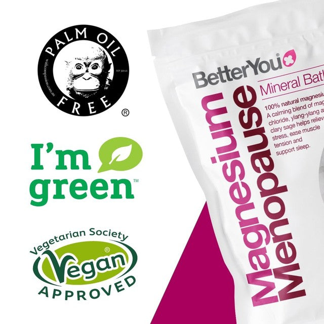 BetterYou Magnesium Menopause Bath Flakes 750g - British product