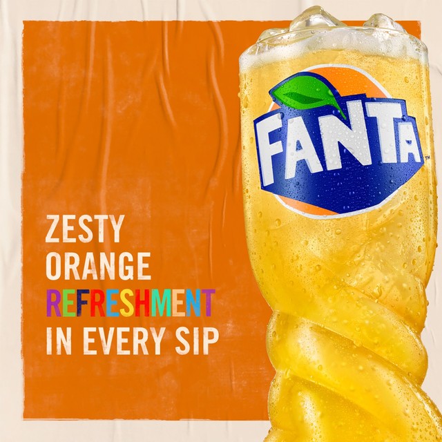 Fanta Zero Orange soft drink 500ml - British product