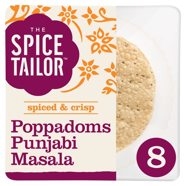 The Spice Tailor Punjabi Masala Poppadoms 72g (British brand)