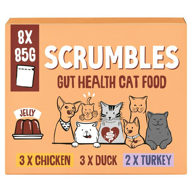 Scrumbles Jelly Gut Health Cat Food 8 x 85g