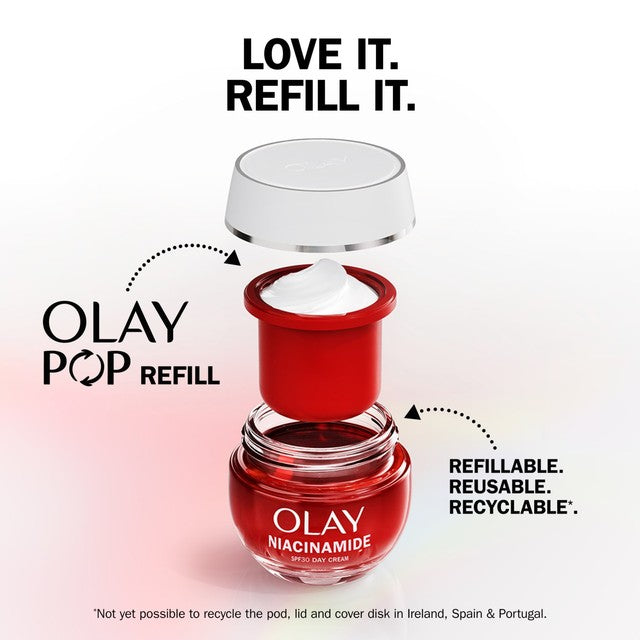 Olay Niacinamide SPF 30 Day Cream 50ml, imported from the UK