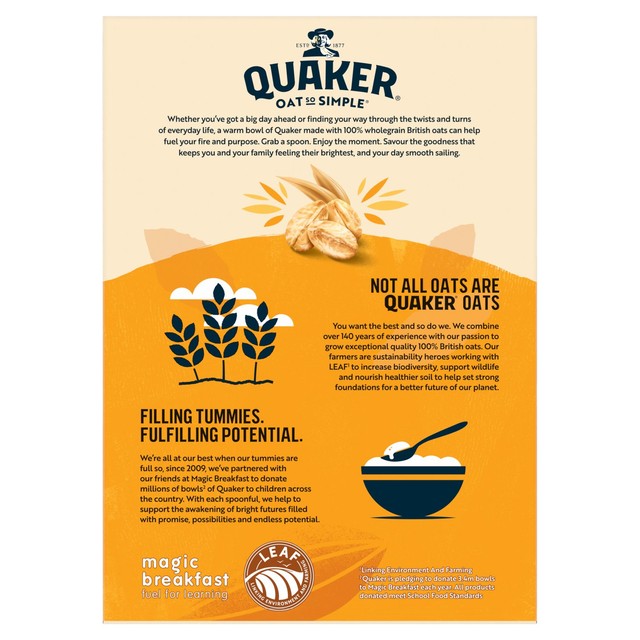 Quaker Golden Syrup porridge sachets 6 sachets (British brand)