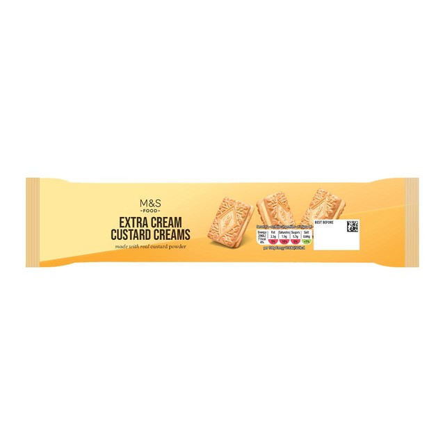 M&S extra cream custard creams biscuits 165g, imported from the UK