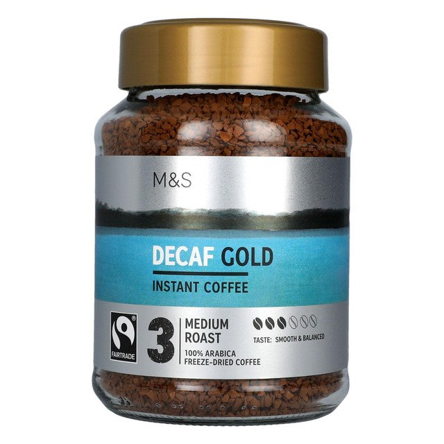 M&S decaf instant coffee 200g, imported from the UK