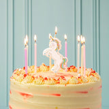 Talking Tables unicorn birthday cake candle (British brand)