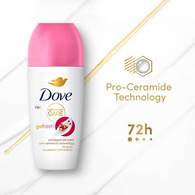Dove advanced antiperspirant deodorant roll-on pomegranate 50ml - British product
