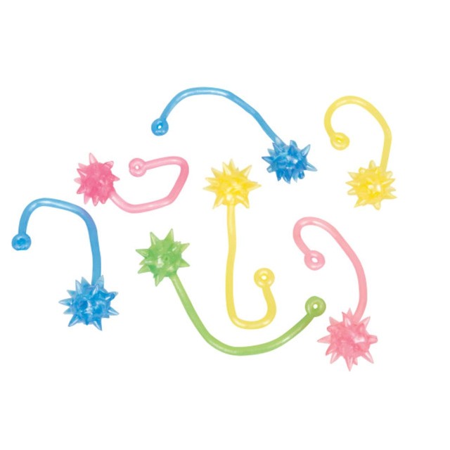 Unique Party Starburst Sticky Stretch Toys 8 per pack (British brand)