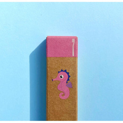 Brosse à dents pour enfants Bambino Rose en bambou