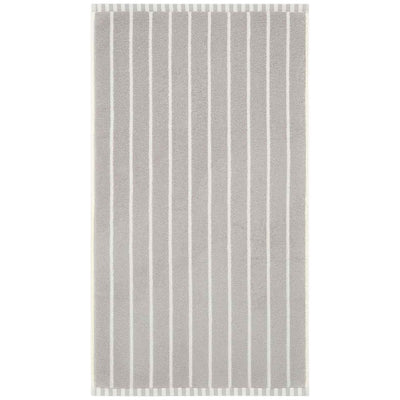 M&S M&S Pure Cotton Carved Stripe Bath Sheet Light Grey 100x150 cm- Buy online at McGrocer