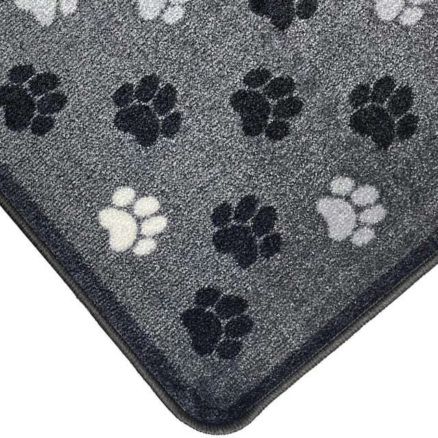 Mighty Mats washable mat grey paw print 50x75 cm, imported from the UK