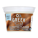 M&S Greek Style Yogurt Toffee Flavour 140g, imported from the UK