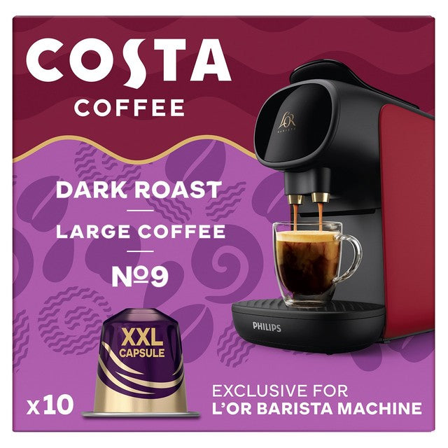 Costa Dark Roast XXL coffee capsules - British product