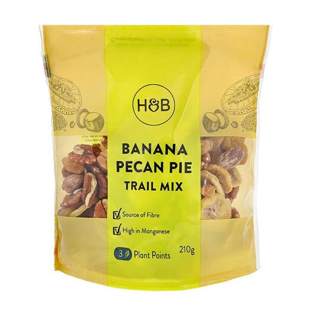 Holland & Barrett Banana Pecan Pie trail mix 210g, UK version