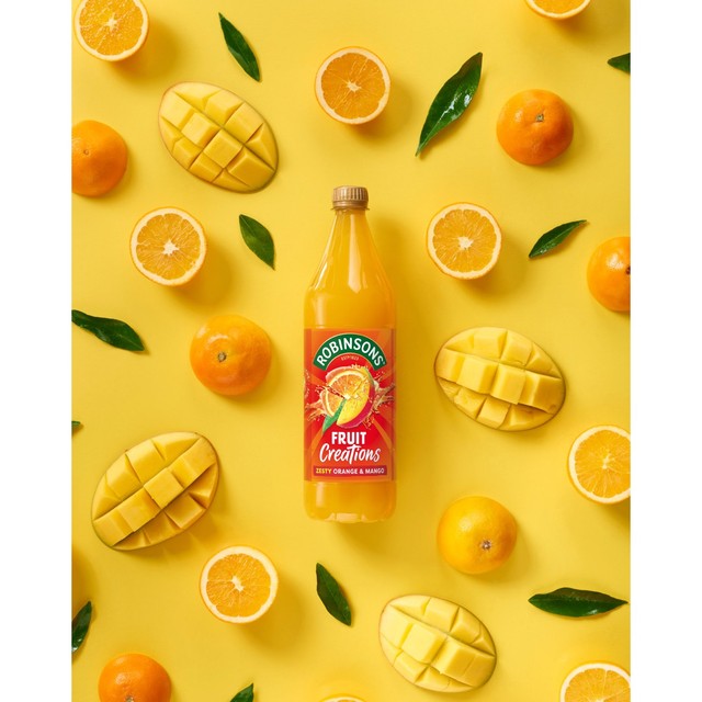 Robinsons Orange & Mango No Added Sugar Squash 1L, imported from the UK