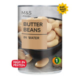 M&S butter beans in water 400g, imported from the UK