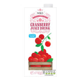 M&S Cranberry Juice Drink carton, UK version