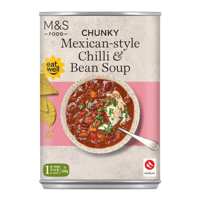 M&S M&S Chunky Mexican-Style Chilli & Bean Canned Soup 400g- Buy online at McGrocer
