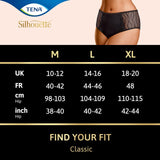 TENA Lady Silhouette washable incontinence underwear Black Size S (British brand)