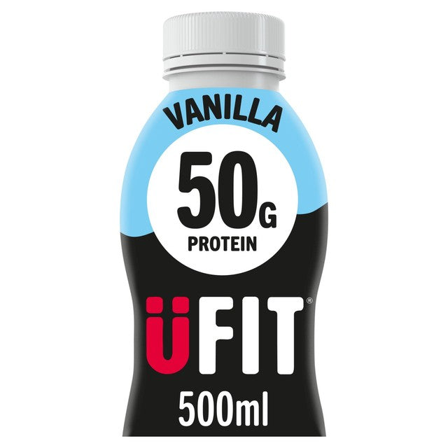 Ufit vanilla protein milkshake drink 500ml (British brand)