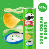 Pringles sour cream and onion crisps sharing tube, UK version