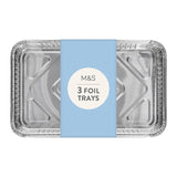 M&S foil baking trays 3 per pack, imported from the UK