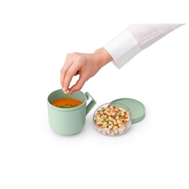 Brabantia Soup Mug Jade Green 0.6L - British product