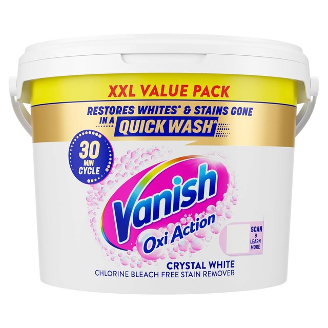 Vanish fabric whitening powder for whites 2.4kg (British brand)