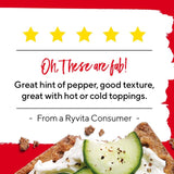 Ryvita crispbread crackers cracked black pepper 200g, imported from the UK