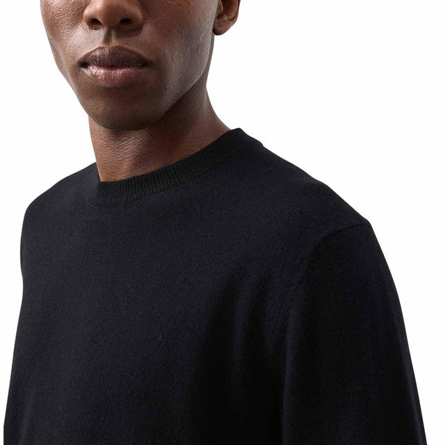 M&S men's cashmere jumper in black, size S, imported from the UK
