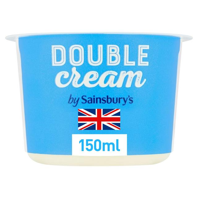Sainsburys British Double Cream 150ml
