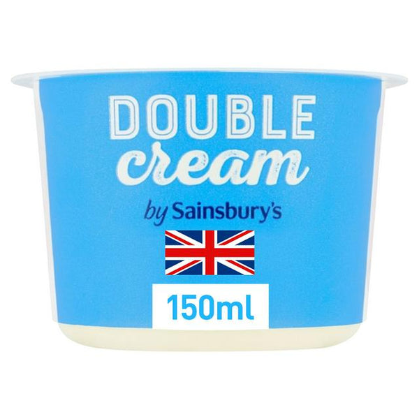 Sainsburys British Double Cream 150ml