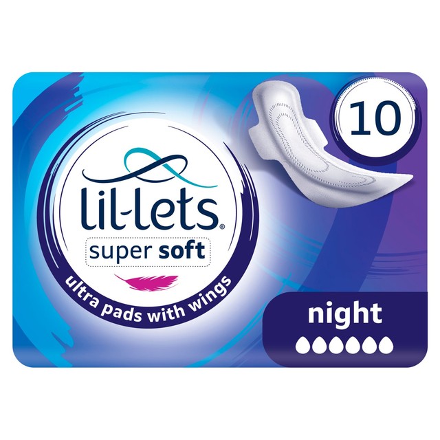 Lil-Lets Night Ultra Thin Pads 10 pack, UK version